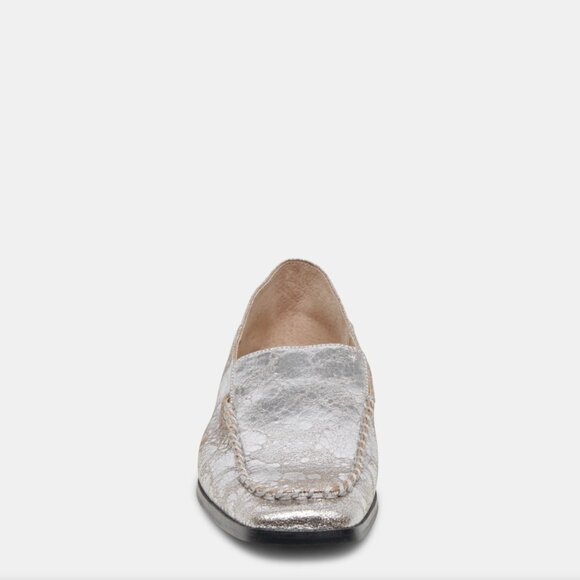 NEW DOLCE VITA Leather Beny Dress Flats in silver for women 825 3t2 - Picture 11 of 17